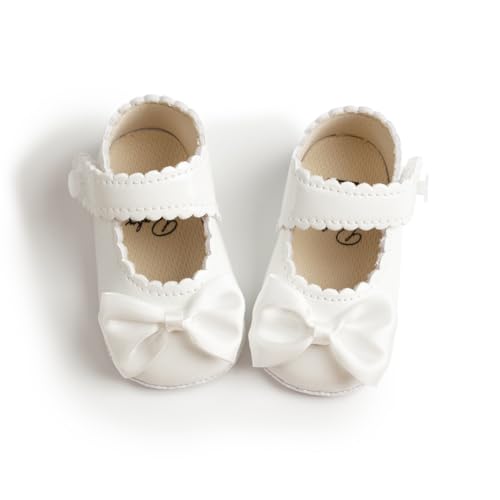 CENCIRILY Baby Mädchen Lauflernschuhe Bowknot Prinzessin Schuhe Neugeborenes Blumen Mary Jane Flats