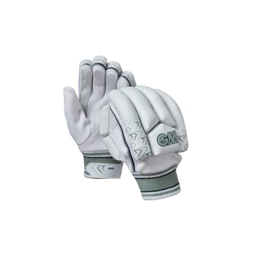 Gunn & Moore GM Cricket-Schlaghandschuhe | 202 | leichtes Design | Handfläche aus Baumwolle | Linkshänder für Jugendliche | Gewicht pro Paar ca. 330 g, Weiß