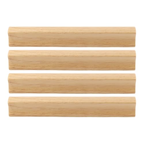 YUSSEQDD 4er Pack Holz Schubladengriffe im Vintage Stil für Schränke, Set mit 4 Griffen mit Lack Lochabstand, Möbeln usw, 160mm