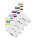 JACK & JONES Jungen Jacgavin 5 Pack Jnr Tennissocken, White/Pack:White - White - White - White, 38-43 EU