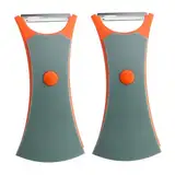 Gemüse Schälere 2PCS 2 in 1 Edelstahl-Obstschäler mit Julienne-Funktion und PP-Griffhandwerkssparungswerkzeugen für Zuhause