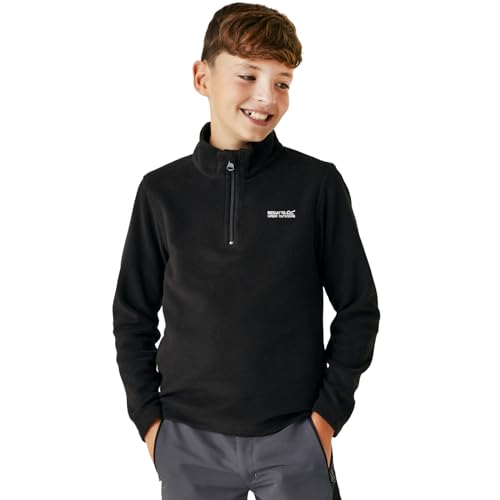 Regatta Unisex-Youth Hot Shot II Fleece, Black/Black, 14 Years