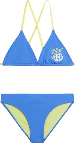 Tommy Hilfiger Mädchen Bikini Triangle Bikini-Set, Blau (Blue Spell), 8-10 Jahre