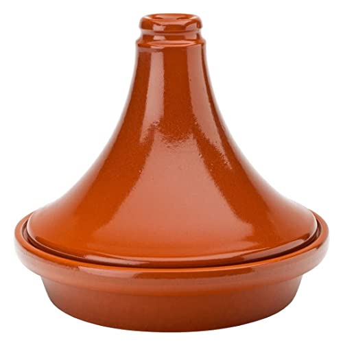 Utopia M15017-00000-B01001 Estrella Tajine, 18 cm, traditionelle Tajine aus Terrakotta, schwarz, 1 Stück