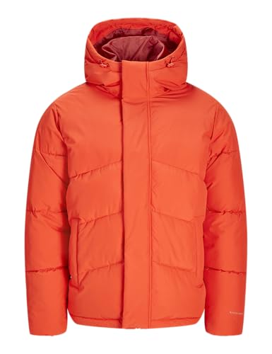 JACK & JONES Herren Jjworld Pufferjacke, Rot, M EU