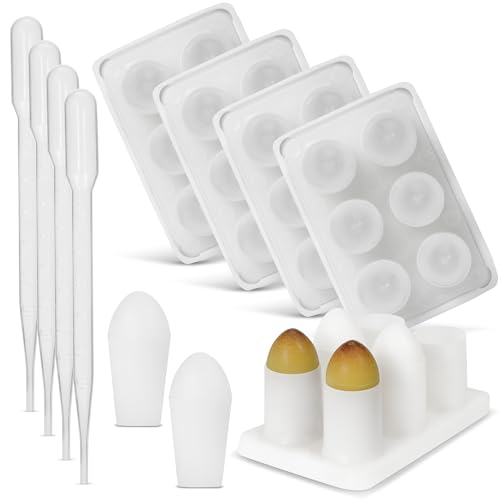 Zäpfchenformen Set - Made in France, 1 Größen (2 ML), wiederverwendbare Zäpfchenform - 4 Tabletts - Vaginal Zäpfchen Gießform