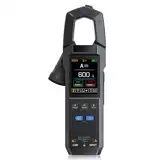 DewinLVD Stromzange, AC DC Zangenmultimeter Digitale Strommesszange mit LED-Beleuchtung Strommessgerät 10000 Counts Clamp Meter Misst Widerstand Kapazität Spannung Strom Temperatur Frequenz Dioden