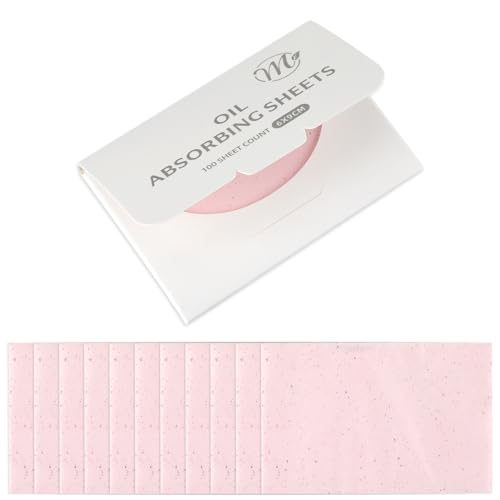 Fettabsorbierendes Puderpapier, 100 Stück Oil Control Papers Gesichts-Löschpapier Ölabsorbierende Blätter Gesichtsöl Blotting Paper Gesicht Blotting-Papiere Face Oil Blotting Papers für Männer Frauen