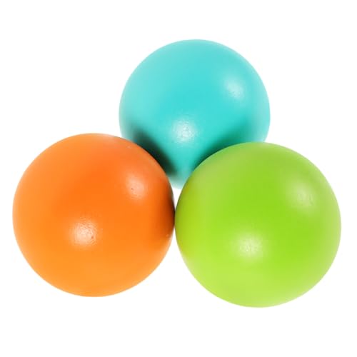 VANZACK 3pcs Outdoor Krocketbällchen Ersatz 7 cm Holz Rasenspiele Ball Bunte Krocket Set Bälle FüR Outdoor-AktivitäTen Und Freizeitspaß
