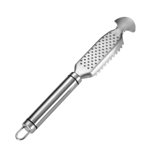 Fisch-Entkalker-Werkzeug,Fisch-Entkalker-Werkzeug,Fischschaber aus Edelstahl mit Ingwerreiben-Design | Fischreinigungswerkzeug, Fischschuppen leicht entfernen