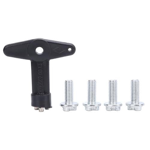 Cheotime Wheel Center Cap Schrauben mit Schlüsselersatz für Megane Clio Scenic Stahlradkappen Bolzen Kit Sturdes Mittelkappenbefestigungsmittel mit Schraubenschlüssel