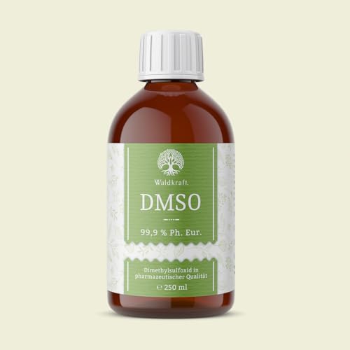 Waldkraft DMSO 99,9 % Ph. Eur. – Dimethylsulfoxid in pharmazeutischer Qualität – laborgeprüft – 250 ml Braunglasflasche – technische Lösung – 100% Made in Germany