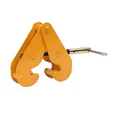 Lfhelper Trägerklemme 2200LBS 1Ton Trägerklammer Balkenhebeklemme, Montageklemme Flanschklemme Spindelklemme Trägerklemme für L-Stahlträger, Öffnungsbreite: 3-9 Zoll