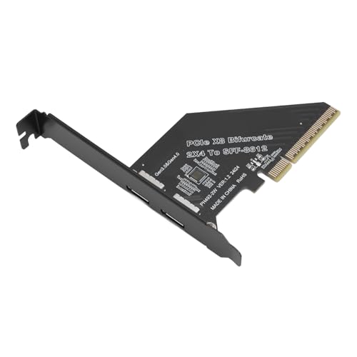 PCIE 4.0 X8 zu Oculink Card für Hochgeschwindigkeitsdatenübertragung, Unterstützt Bootfähige Geräte, Keine Treiberinstallation, die mit 11, 10, 8.1 64-Bit Kompatibel Ist