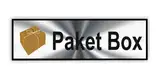 Paketbox Kennzeichnung Aufkleber für Ihre Paketbox Symbol Aufkleber (RP37) (20cm x 6cm silber)