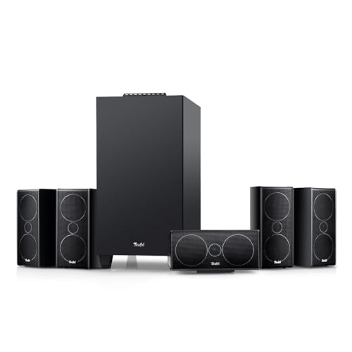 Teufel CONSONO 35 Concept - 5.1 Surround Soundsystem, Komplettsystem Heimkino mit integriertem AV-Receiver, Bluetooth, Dolby Audio, USB-C-Soundkartenfunktion, HDMI ARC CEC für Games, Film und Musik