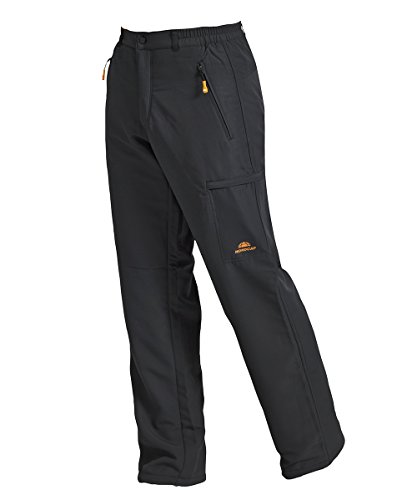 NORDCAP Herren Thermohose, Funktionelle Sporthose in Anthrazit, Wasserabweisende, atmungsaktive Wanderhose, Lange Freizeithose, Gr. 54