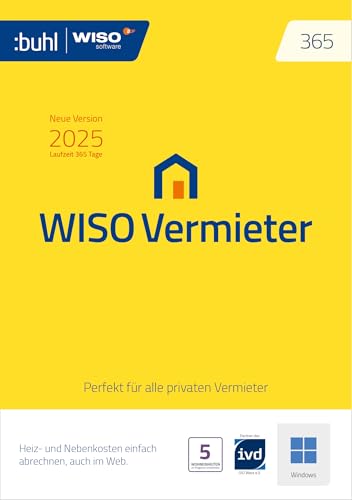 WISO Vermieter 365 - Mietneben- und Heizkosten korrekt abrechnen 2024 | Digitaler Download