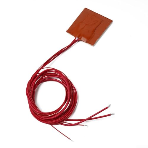 Sumsoctober 12 V 10 W Silikon-Heizmatte, Silikon-Heizkissen, mit doppelseitiger Klebeband-Rückseite, einfache Installation, 5 x 5 cm