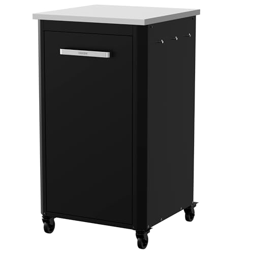 cozze® Outdoor Küche | H110 cm | Edelstahl Arbeitsplatte | Modulares Design | Mit Stauraum & Haken | Wetterfest & Robust | Für Pizzaofen & Grill