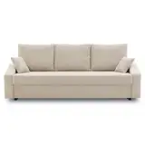 Couch Dorma mit schlaffunktion, einfacher Aufbau, modernes Design, polstermöbel. Schlafcouch zum Wohnzimmer. Widerstandsfähiges, Minimalistisches Design (POSO 100)