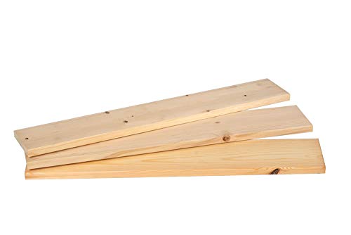 Glattkantbretter - 5 gehobelte schmale Palettenbretter PALetta 120 x 9,5 x 2,0 cm