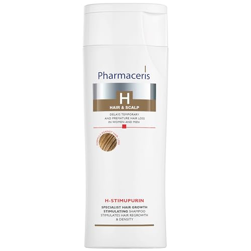 Pharmaceris H Stimupurin, Spezialist für das Haarwachstum Stimulierende Shampoo, Koffein, Behandlung gegen Haarausfall bei Frauen und Männern, Haarstärkung - 250 ml