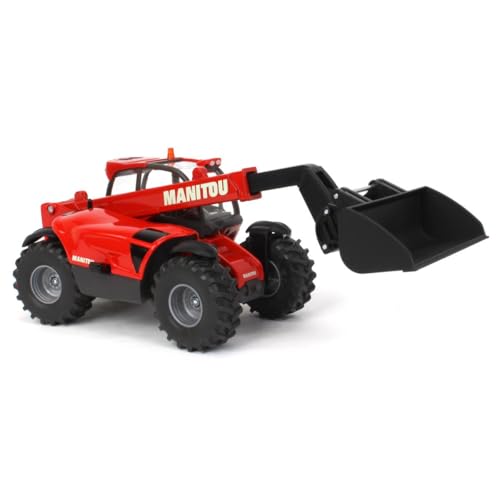 siku 3067, Manitou Teleskoplader, 1:32, Metall/Kunststoff, Rot, Beweglicher Ladearm