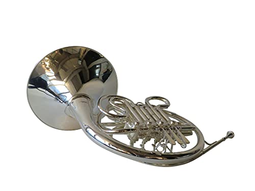 SYMPHONIE WESTERWALD® Waldhorn/Doppelhorn/French Horn in Bb/F, echt versilbert, inkl. Luxus-Hartschalenkoffer und Zubehör, Neu