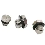 Sechs Winkelstecker Außengewinde Ring Dichtstopfen M3 M4/5 10St(M-4P)