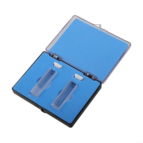 Quarz-Küvetten-Set, 10 mm Lichtweg für 751/722 Spektralfotometer, 2 Stück, UV-transparente Seiten, Laborglaswaren