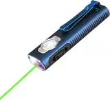 TrustFire Mini X3 Wiederaufladbare EDC Taschenlampe mit weißem Licht, Flutlicht, UV und grünem Strahl, 1050 Lumen Taschenlampe LED Aufladbar, 4 Lichtquellen Tragbar Flache Taschenlampen