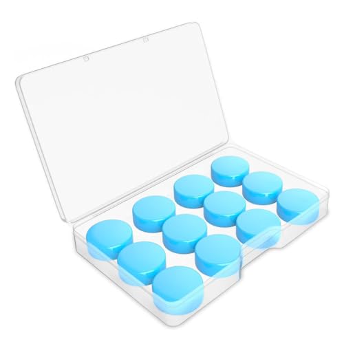 YPYMOD 6 Paar Sanft Silikon Ohrenstöpsel Formbar, Wiederverwendbar Ohrstöpsel zum Schlafen Geräuschunterdrückung, Ideal zum Konzert Schwimmen Duschen Schnarchen (Blau)