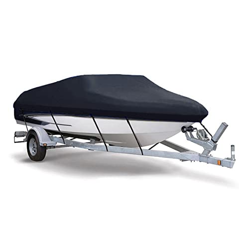 165"x106",Bootsabdeckung, Allwetter-Bootsabdeckung zum Anlegen und Trailern, passend für V-Rumpf- und I/O-Bassboote