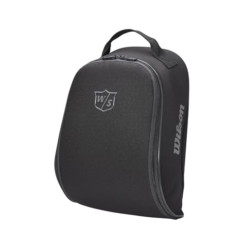 Wilson Schuhtasche, W/S, Golf-Tasche für 1 Paar Schuhe, Golf-Zubehör für Damen und Herren, Schwarz