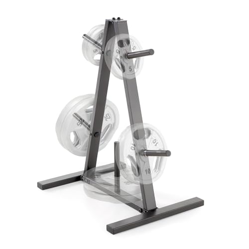 MARCY Standard-Hantelscheibenbaum für 2,5 cm große Scheiben für Home Gym, 136 kg. Max. Kapazität PT-5733, A-Frame-Schwarz, Einheitsgröße