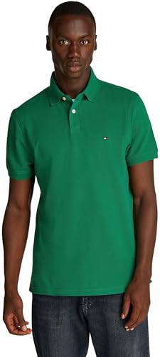 Tommy Hilfiger Herren Poloshirt Kurzarm Core 1985 Regular Fit, Grün (Nouveau Green), L