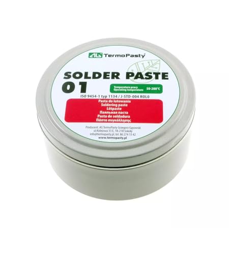 Lötpaste Solder Paste Lötfett Dose als Flussmittel zum Weichlöten Löten von oberflächenmontierbar Bauelemente, 100g