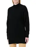 Object Damen Objellie L/S Knit Tunic Noos Pullover, Schwarz, L EU