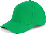 styleBREAKER Unisex Baseball Cap mit gebürsteter Oberfläche, 6 Panel Cap Einfarbig, Basecap Klettverschluss verstellbar 04023018, Farbe:Froschgrün