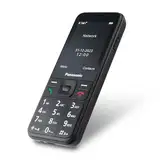 Panasonic KX-TF200 Mobiltelefon, Dualband-GSM 900/1800 MHz, 2,4" TFT-Farb-LCD, 0,3 Megapixel, Bluetooth 3.0, 1000 mAh Li-Ionen-Akku, kompatibel mit Hörgeräten, einzelne SIM-Karte, Schwarz