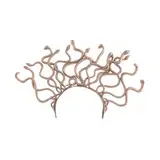 PARTY DISCOUNT NEU Haarreif Medusa mit Schlangen, Gold, ca. 26cm hoch