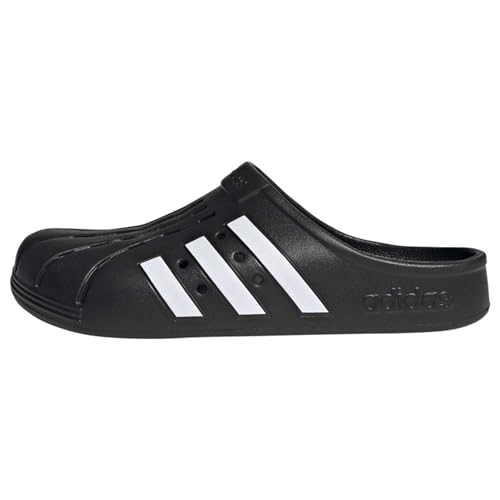 adidas Unisex Adilette Clogs Slide Sandal, core Black/FTWR White/core Black, 43