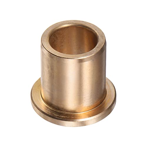 QUARKZMAN Flansch Lager Hülse 15mm Bohrung 21mm AD 25mm Länge 3mm Flansch Dicke Bronze Buchse Selbstschmierende Buchsen Hülse für Industrielle Anlagen