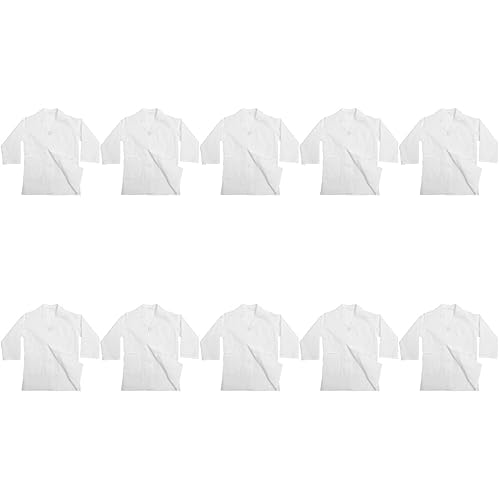 Toyvian Kinder Versorgen 10 Stück Kinder-Laborkittel Kinderkleid Kinderkleidung Weißer Kittel Kinder-Arztkittel Arzt-Cosplay-Requisite Cosplay Kinder-Laborkittel Kleinkind-Laborkittel