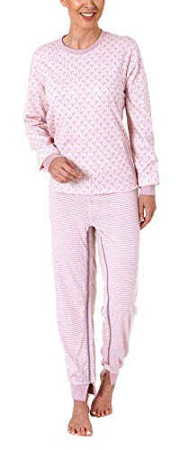 Normann Care Damen Pflegeoverall Langarm mit Reißverschluss am Rücken und am Bein 291 270 90 102, Farbe:Rose, Größe2:M