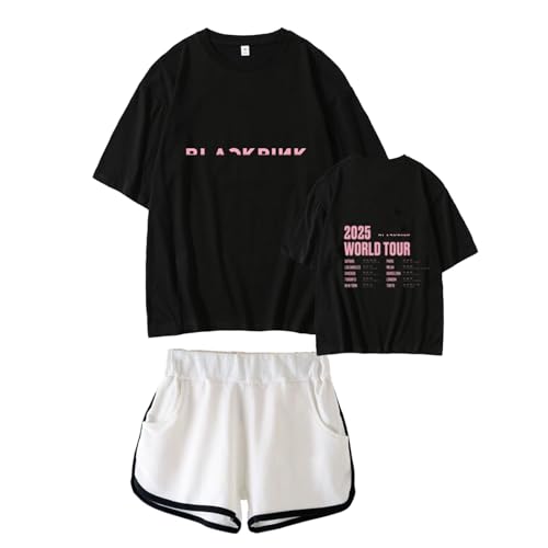 2025 World Tour Zweiteiler for Damen und Herren K-popMerch(White1,XL)