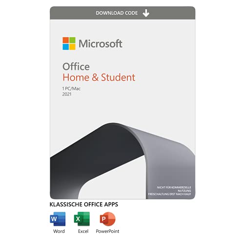 Microsoft Office 2021 Home und Student | Dauerlizenz | Word, Excel, PowerPoint | 1 PC/Mac | Aktivierungscode per E-Mail