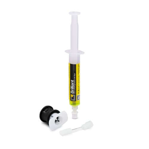 ERRECOM Brilliant - 7,5 ml, UV-Fluoreszenz-Tracer zum Aufspüren von Kältemittellecks in Autoklimaanlagen, inklusive R134a Adapter