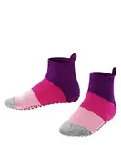 FALKE Unisex Kinder Hausschuh-Socken Colour Block K HP Baumwolle rutschhemmende Noppen 1 Paar, Rosa (Crocus 6962), 23-26